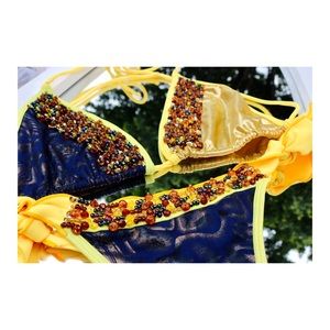 Lolita’s ~Golden Blue Set~ Beaded Dual Bikini